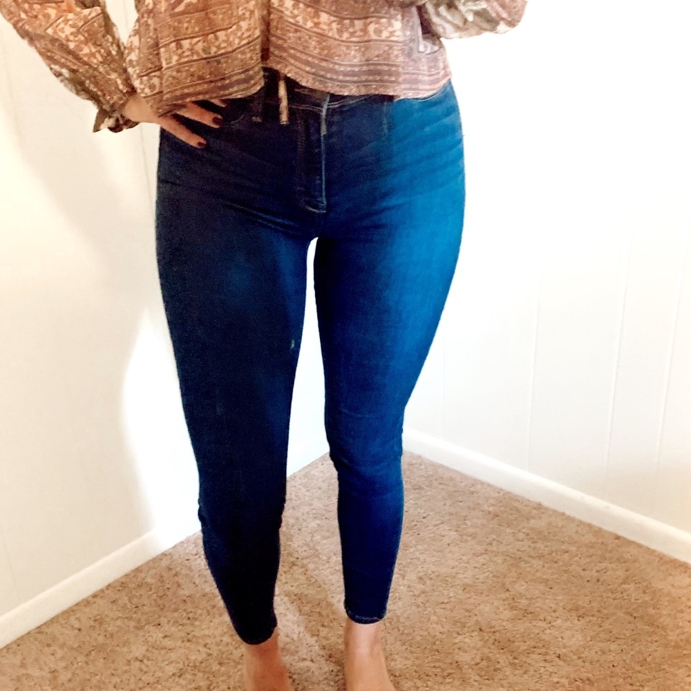 High Rise Dark Denim Jeggings